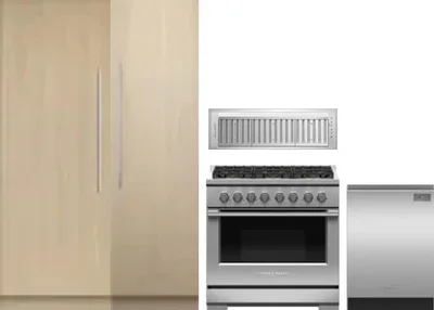 5 Piece Package Includes Refrigerator, Freezer, Range, Hood And Dishwasher